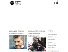 Tablet Screenshot of poitiersfilmfestival.com
